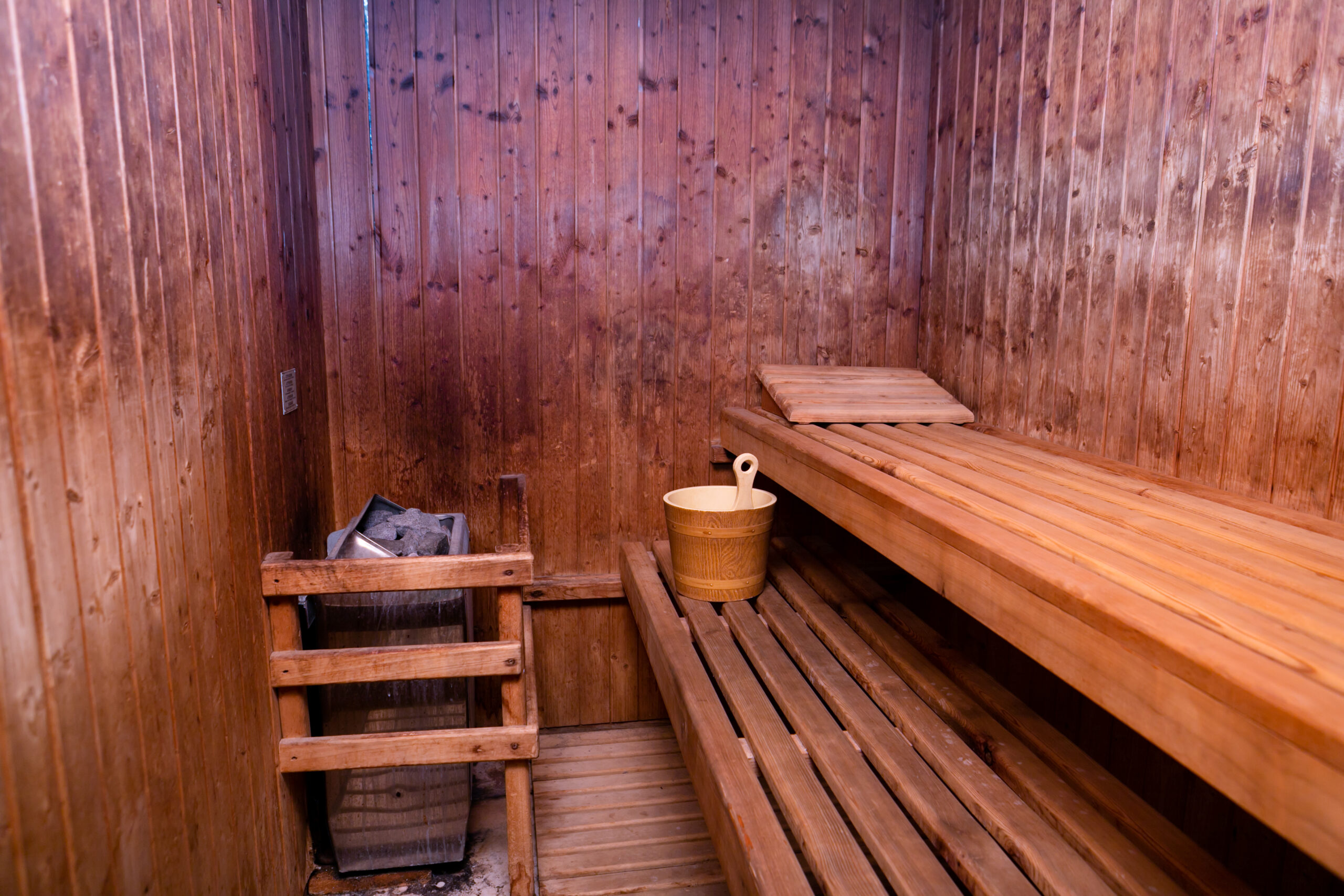 Sauna in legno della Spa dell'Hotel San Giovanni Terme
